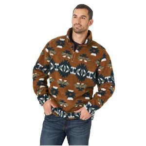 Wrangler Men’s 1/4 Zip Sherpa Pullover